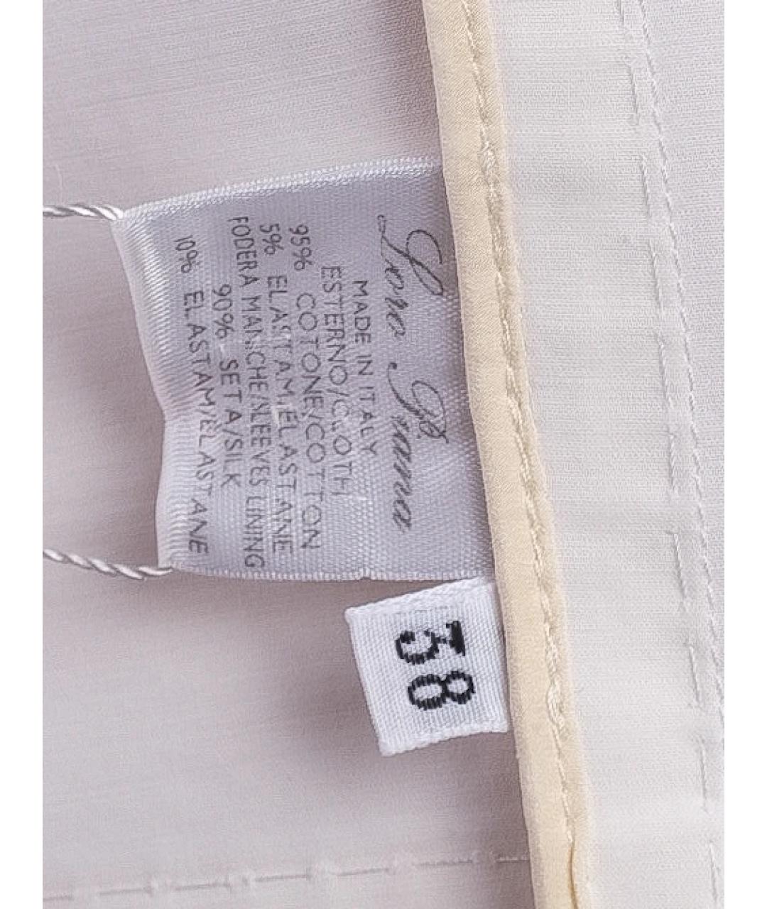 LORO PIANA Белый хлопковый жакет/пиджак, фото 3