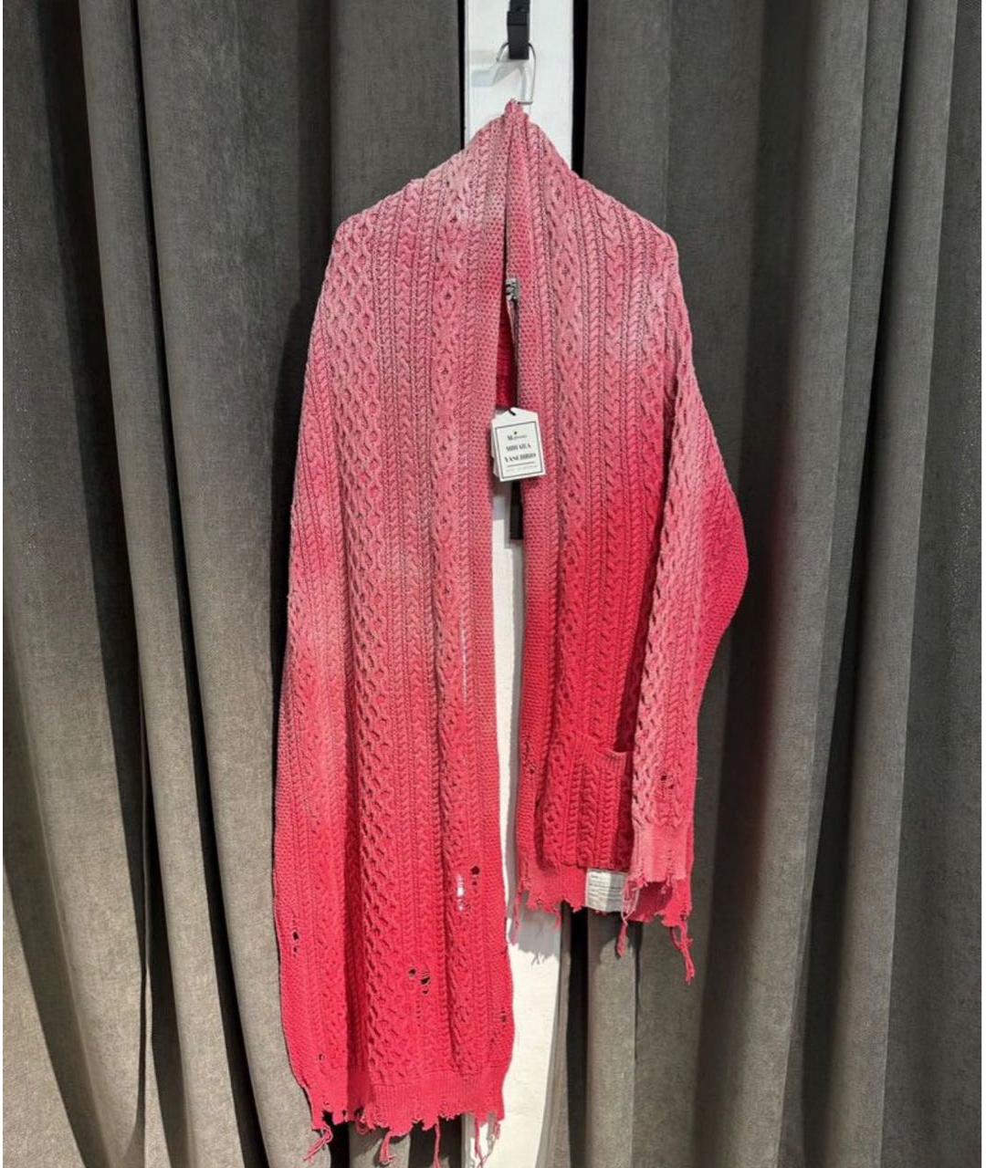 MAISON MIHARA YASUHIRO Красный хлопковый кардиган, фото 8