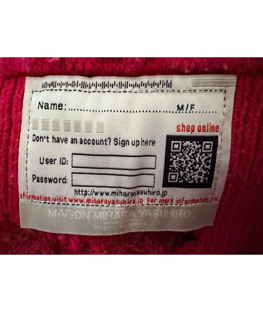 MAISON MIHARA YASUHIRO Красный хлопковый кардиган, фото 4