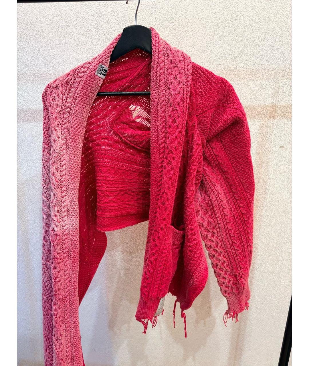 MAISON MIHARA YASUHIRO Красный хлопковый кардиган, фото 2