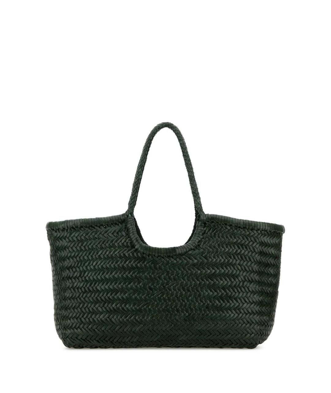 Dragon Diffusion Зеленая пелетеная сумка тоут, фото 1