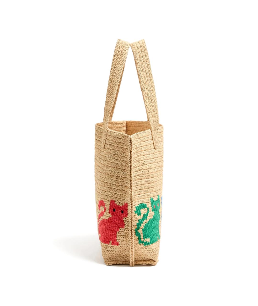 VALENTINO Бежевая пелетеная сумка тоут, фото 6