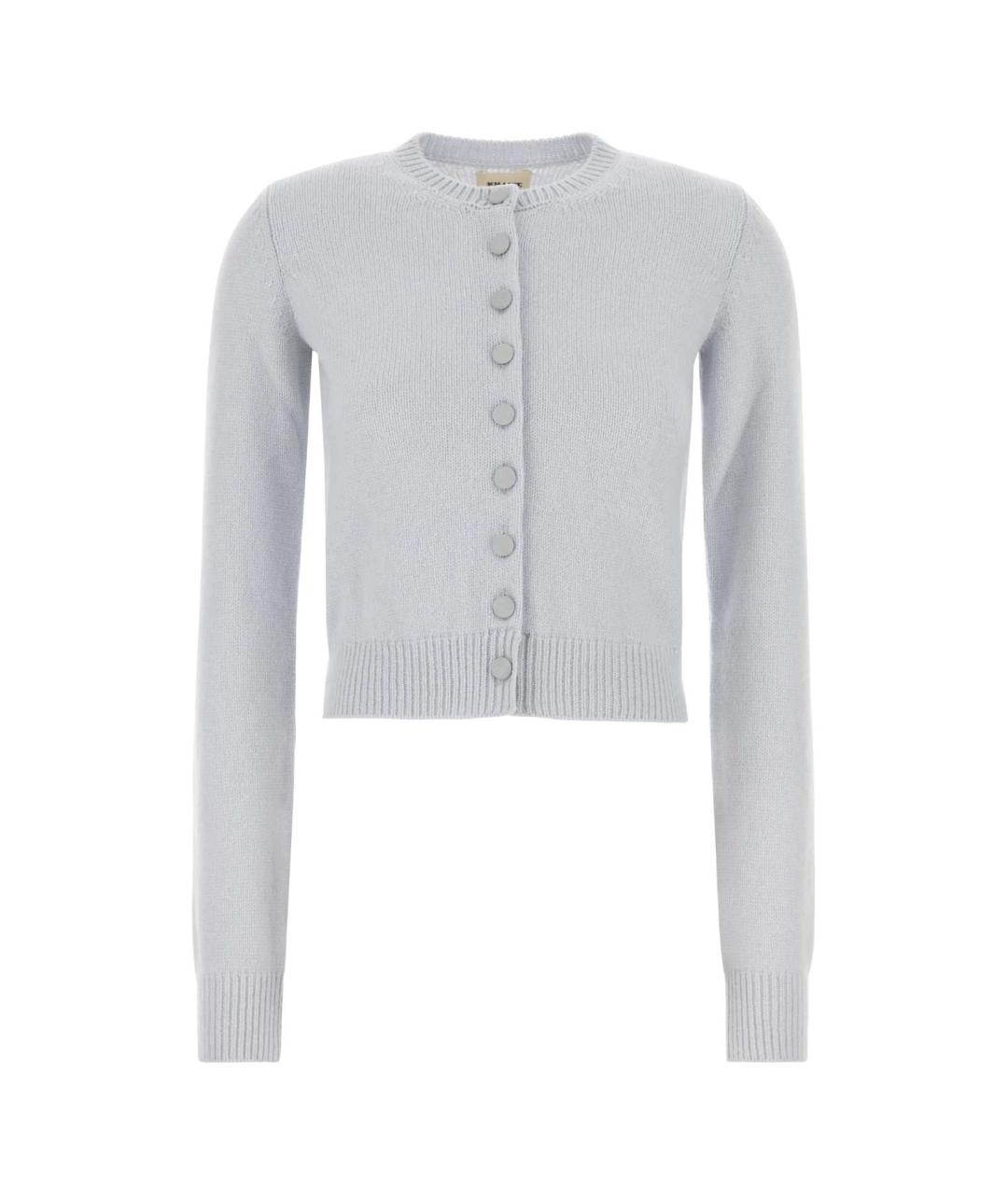 KHAITE Голубой кашемировый кардиган, фото 1