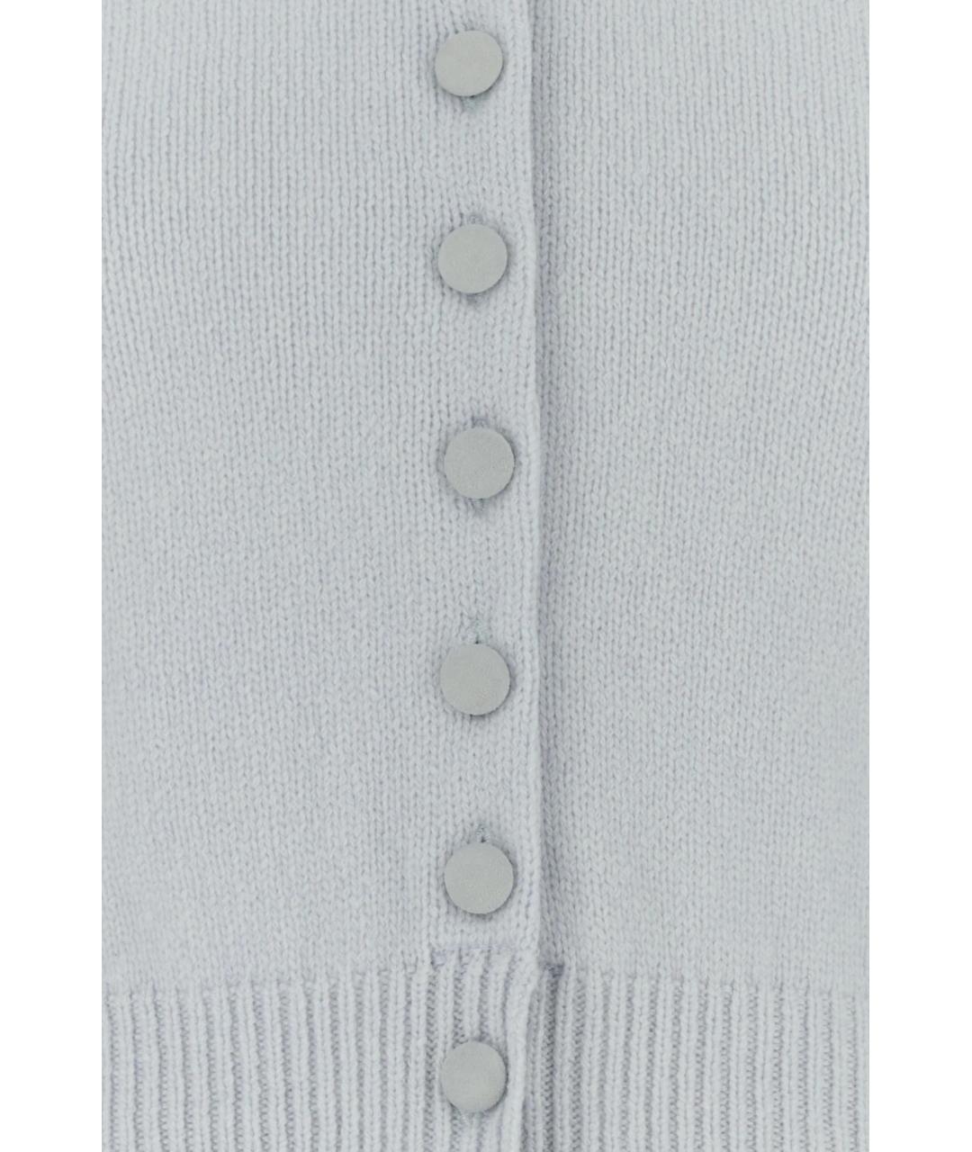 KHAITE Голубой кашемировый кардиган, фото 3
