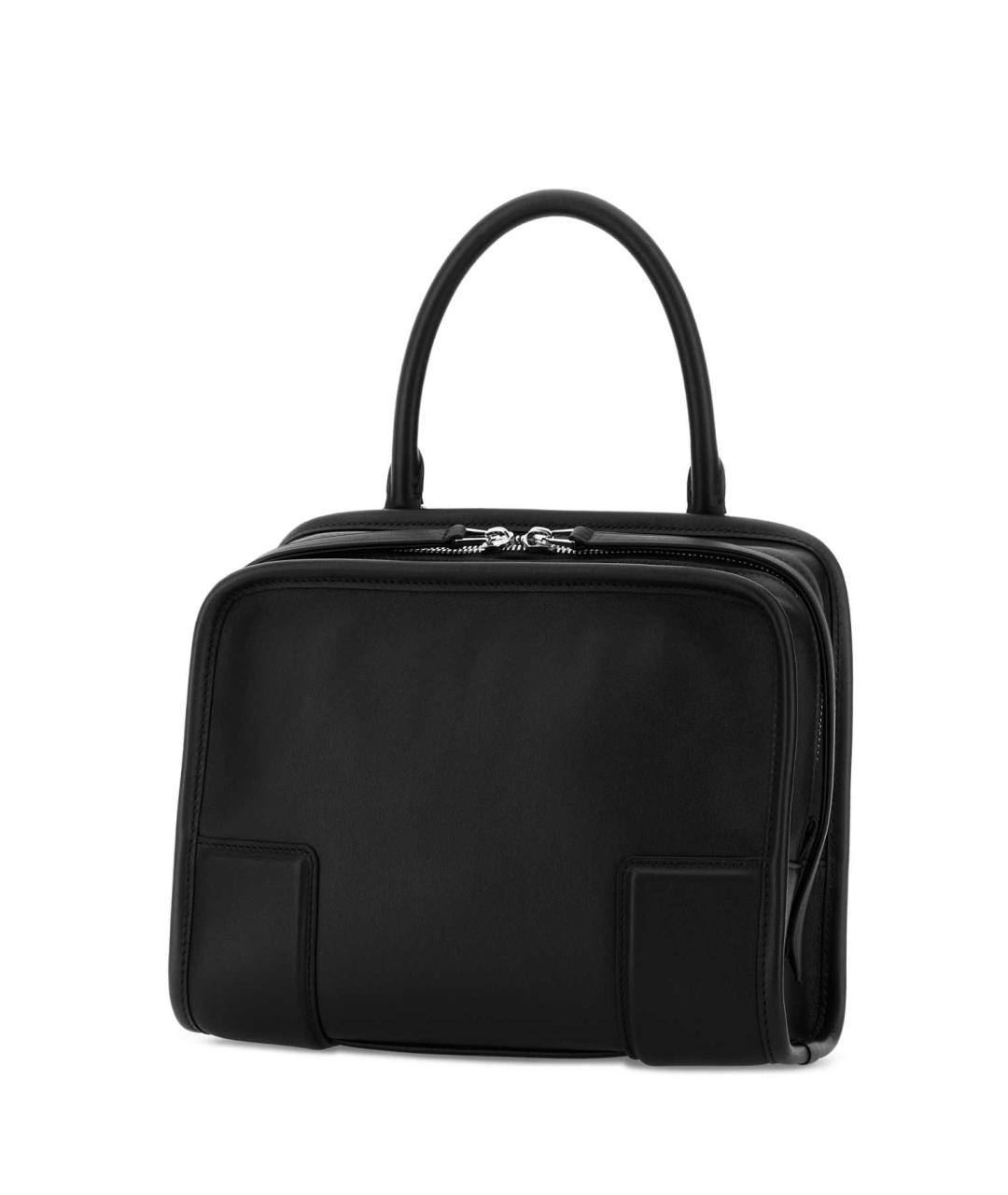 LOEWE Черная кожаная сумка тоут, фото 2