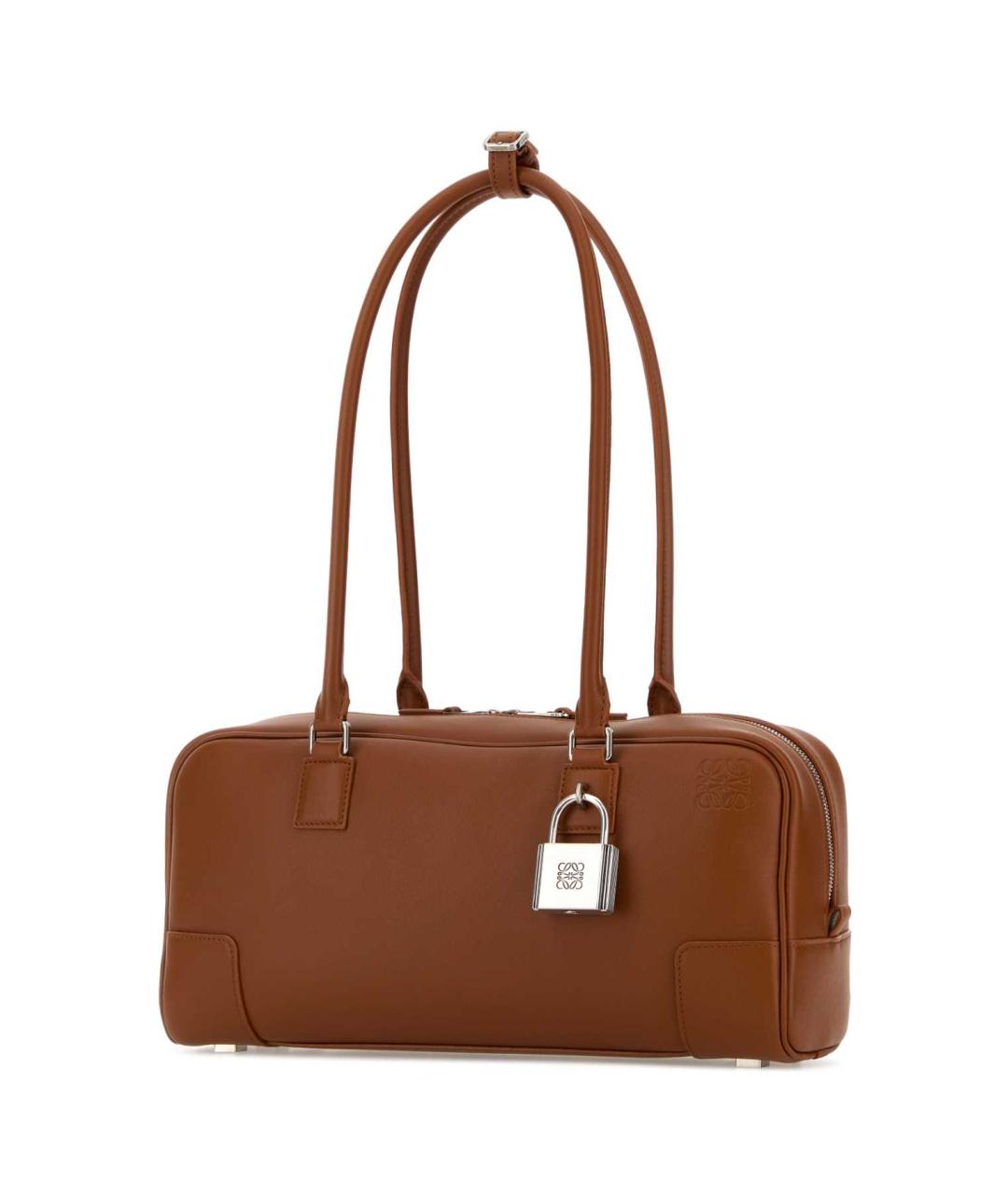 LOEWE Бежевая кожаная сумка через плечо, фото 2