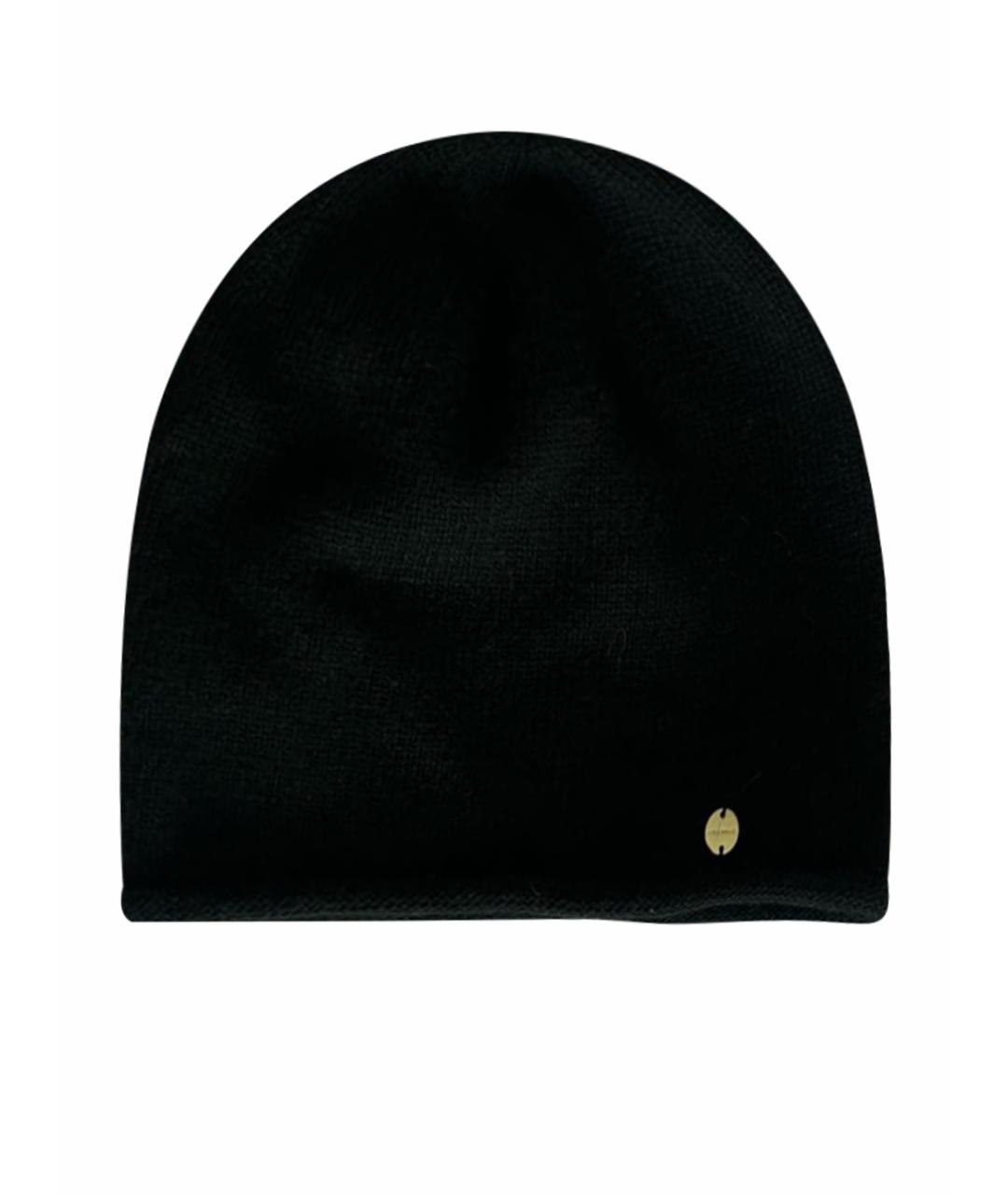 COCCINELLE Черная шерстяная шапка, фото 1