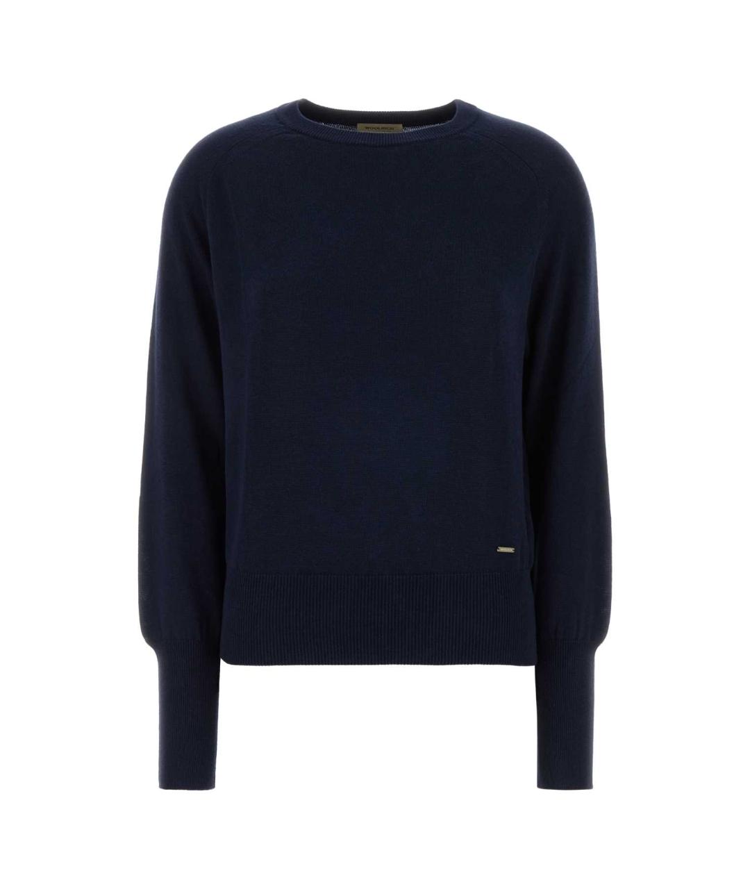 WOOLRICH Синий хлопковый джемпер / свитер, фото 1