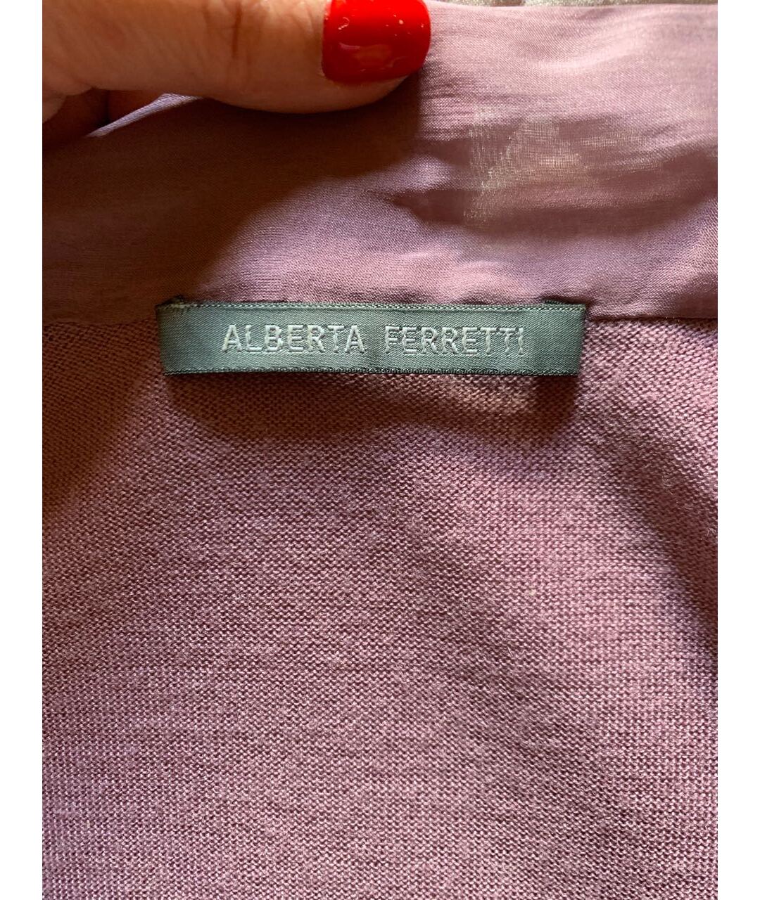 ALBERTA FERRETTI Розовая шерстяная майка, фото 3