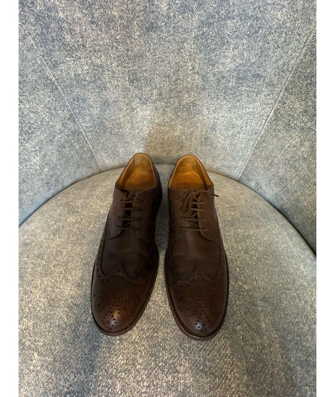 TOD'S Коричневые кожаные лоферы, фото 2