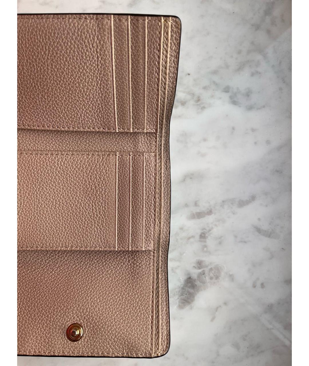 FURLA Розовый кожаный кошелек, фото 3