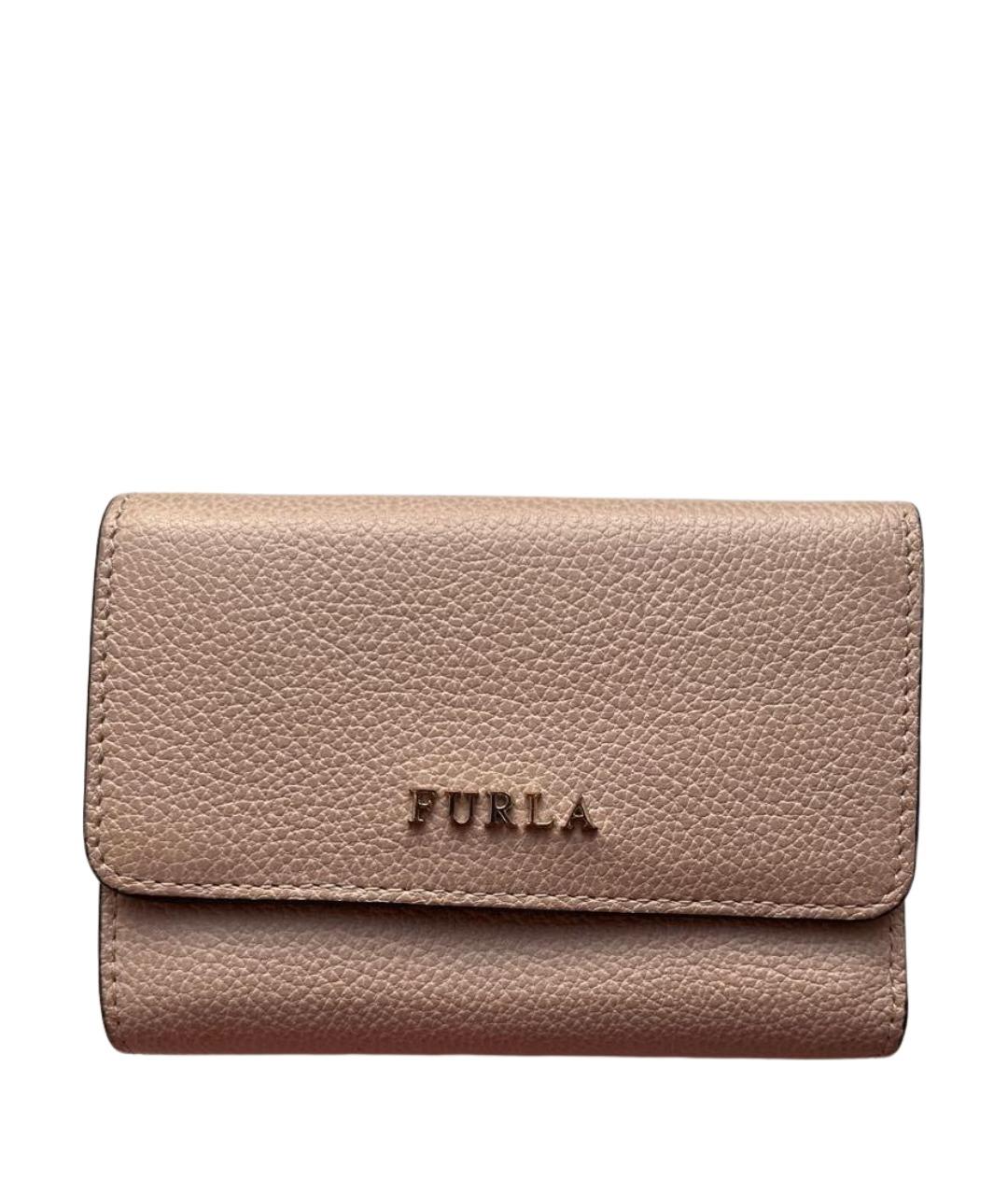 FURLA Розовый кожаный кошелек, фото 1