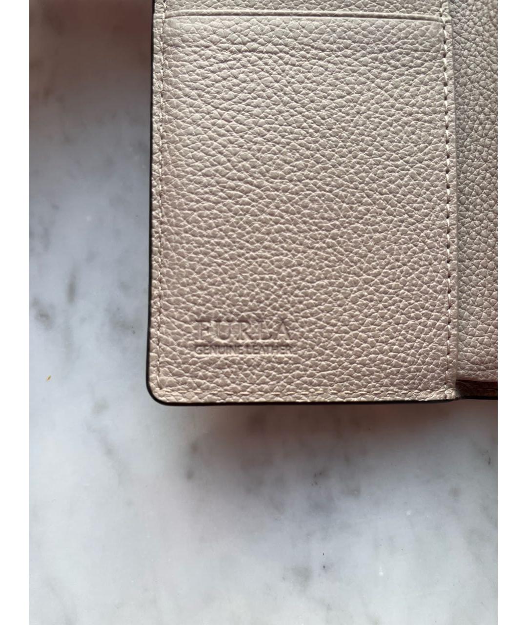 FURLA Розовый кожаный кошелек, фото 6