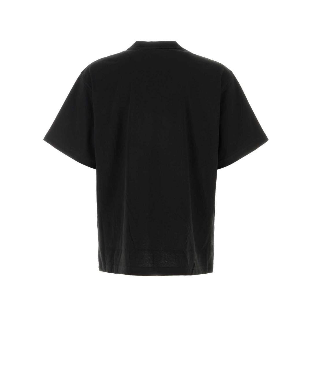 SACAI Черная хлопковая футболка, фото 2