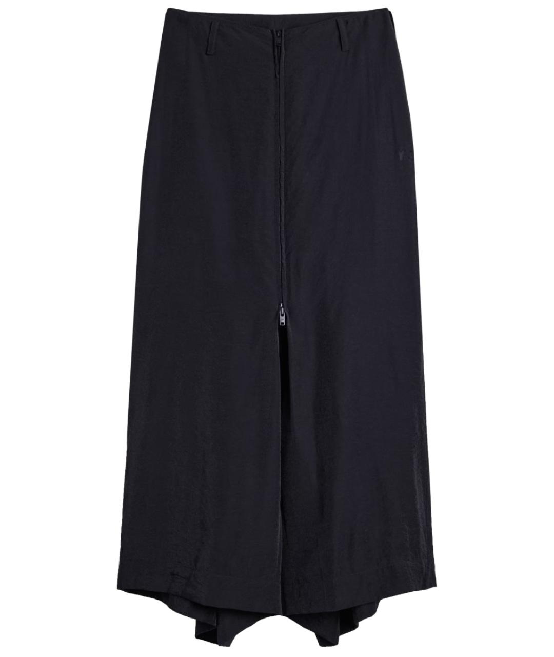 Y-3 Черные вискозные брюки широкие, фото 1