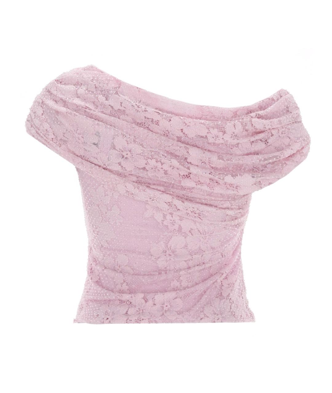 SELF-PORTRAIT Розовая полиамидовая блузы, фото 2