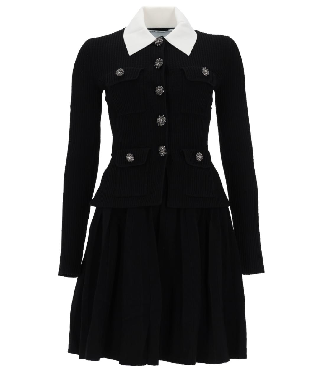 SELF-PORTRAIT Черное полиамидовое коктейльное платье, фото 1