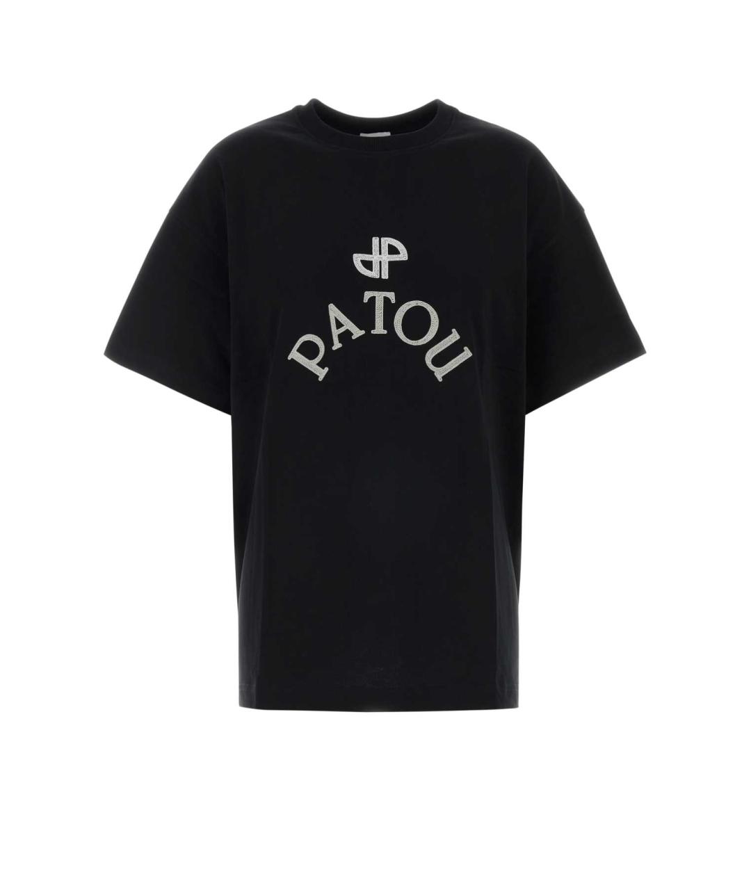 PATOU Черная хлопковая футболка, фото 1