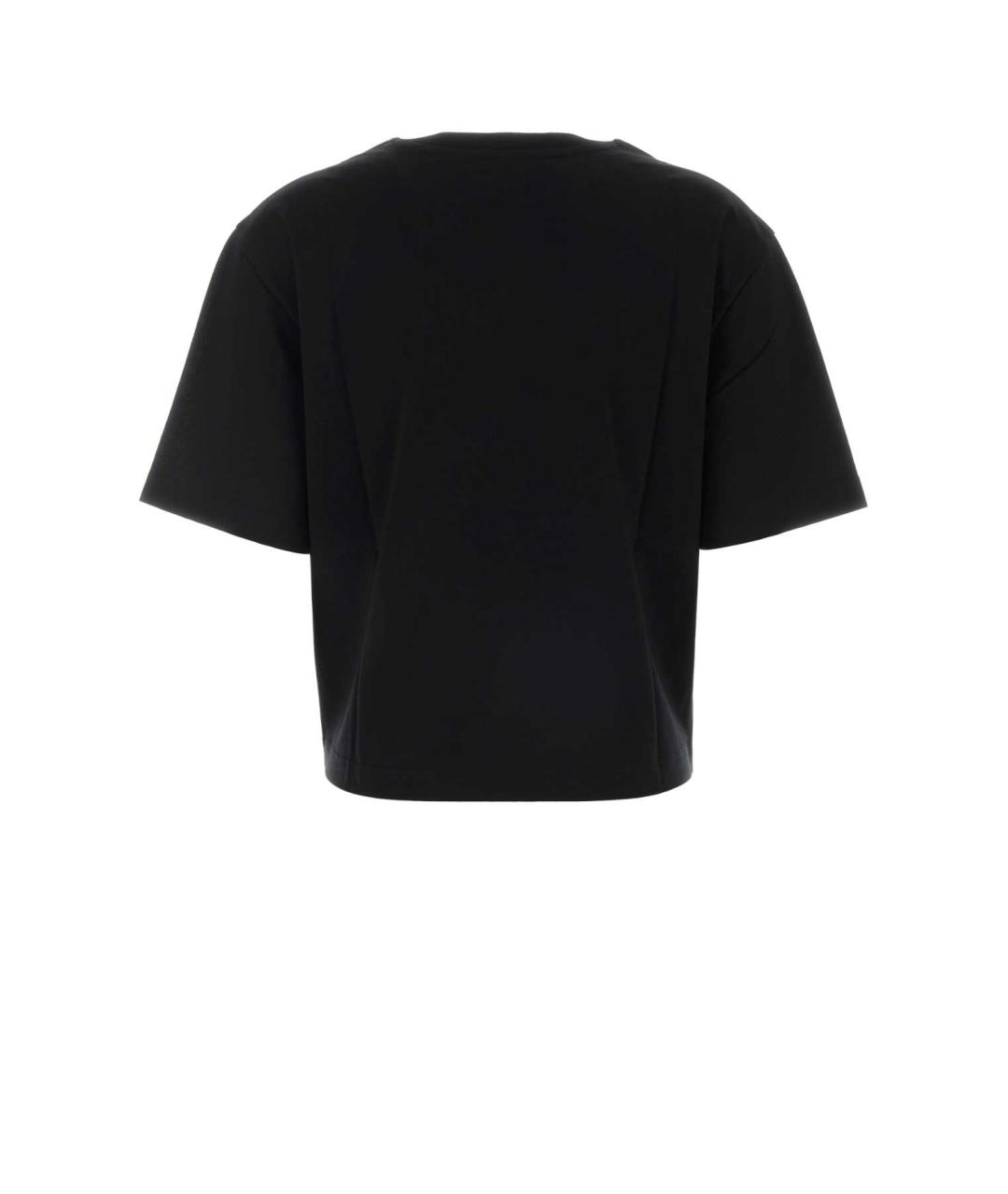 PATOU Черная хлопковая футболка, фото 2