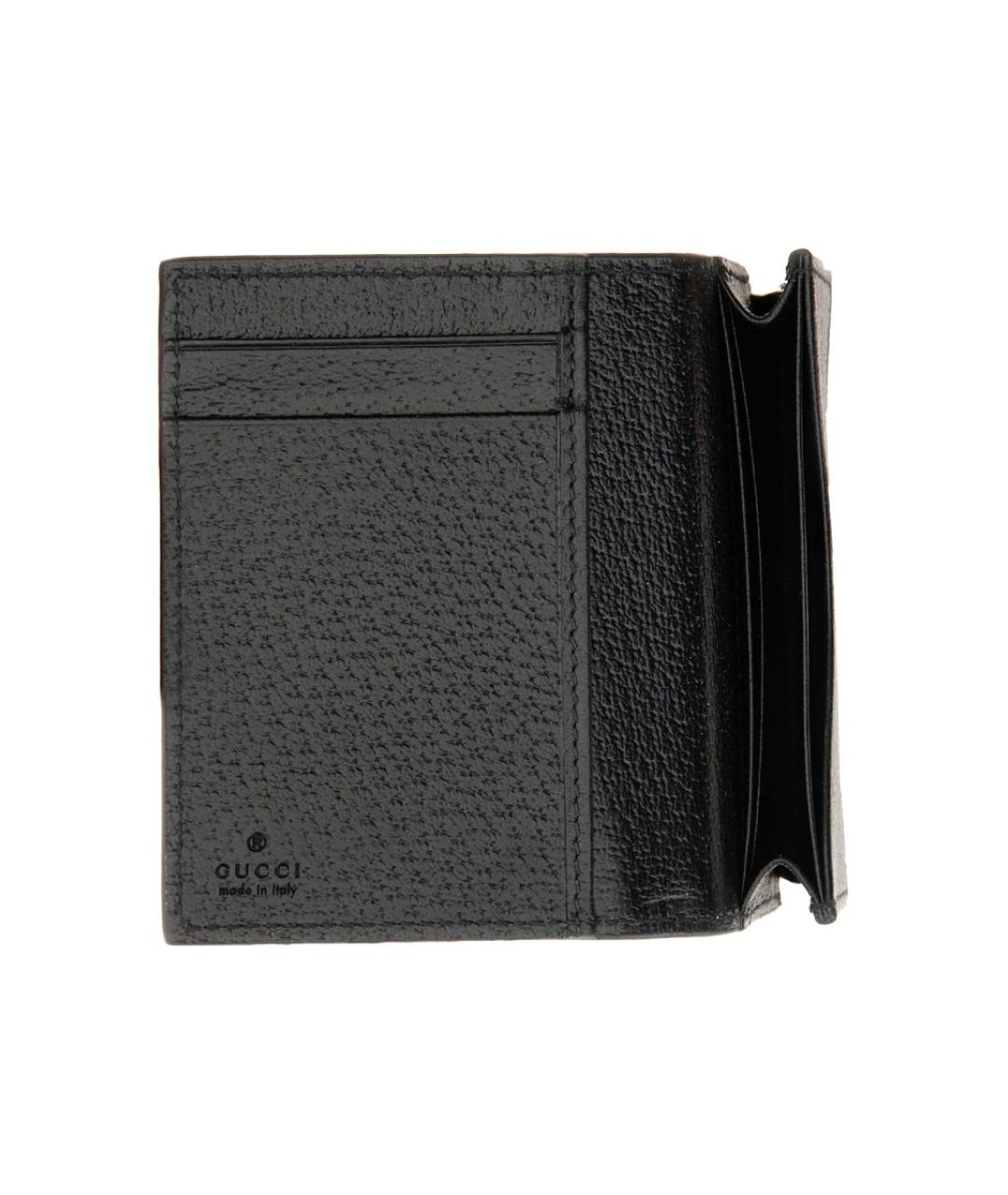 GUCCI Черный кожаный кошелек, фото 3