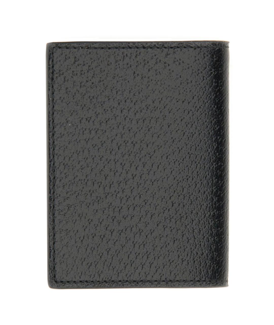 GUCCI Черный кожаный кошелек, фото 4