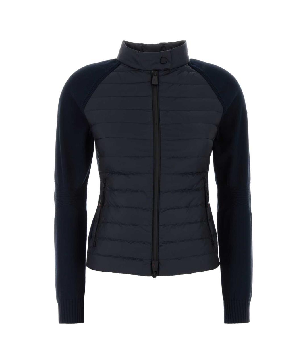 MONCLER GRENOBLE Темно-синий полиэстеровый кардиган, фото 1