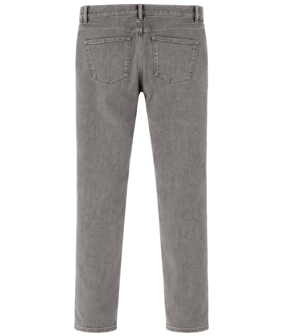 LARDINI Серые хлопковые джинсы скинни, фото 2
