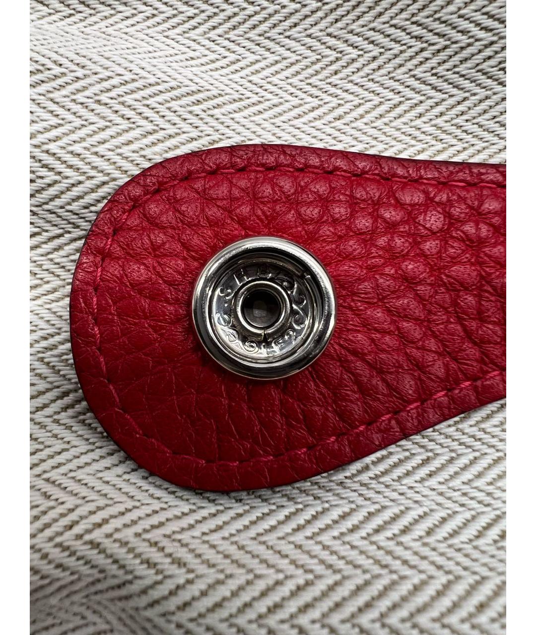 HERMES Красная кожаная сумка через плечо, фото 5