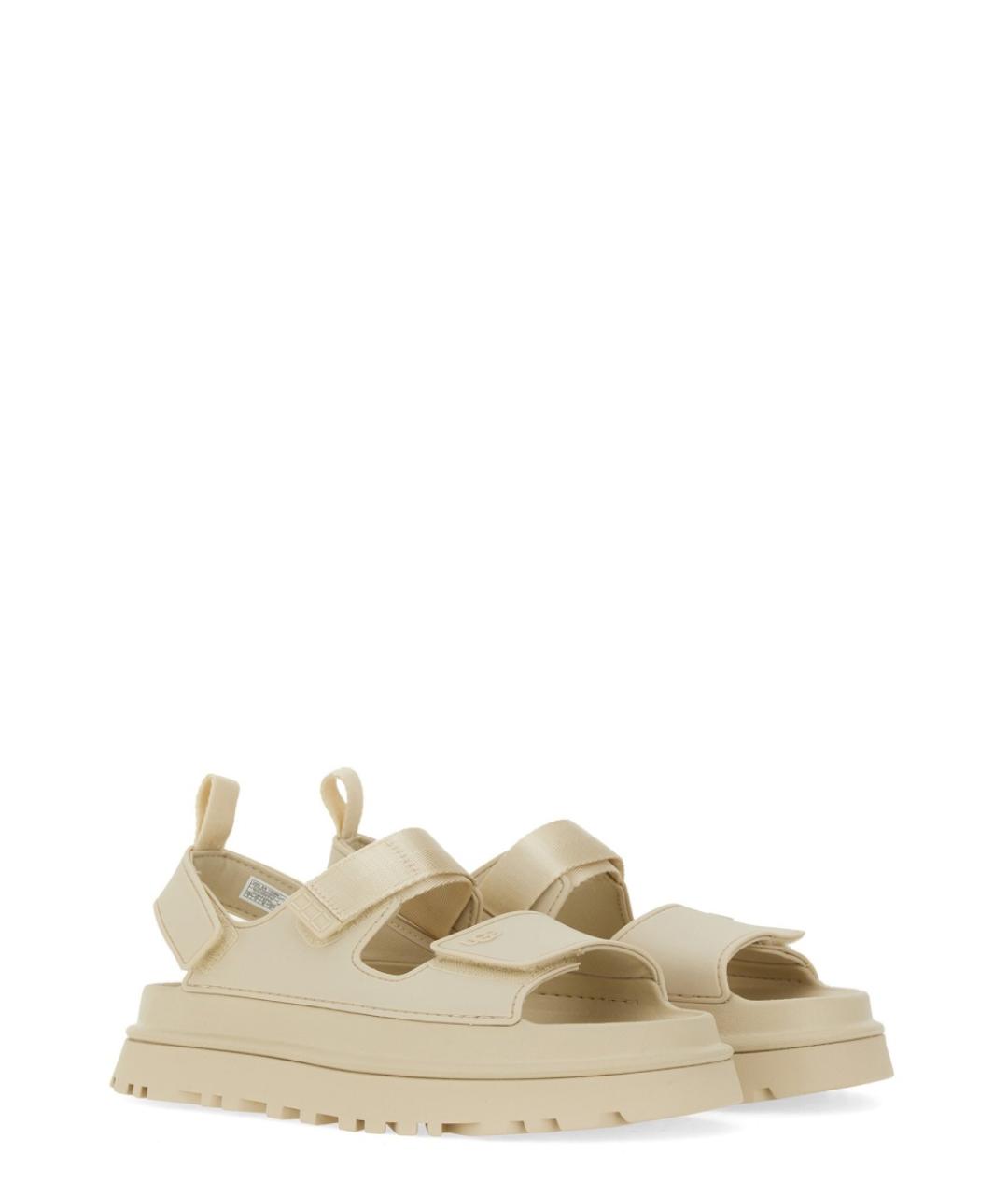 UGG AUSTRALIA Бежевые резиновые босоножки, фото 2