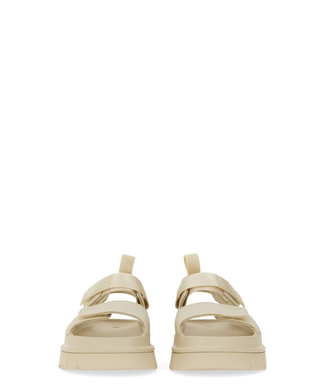 UGG AUSTRALIA Бежевые резиновые босоножки, фото 4