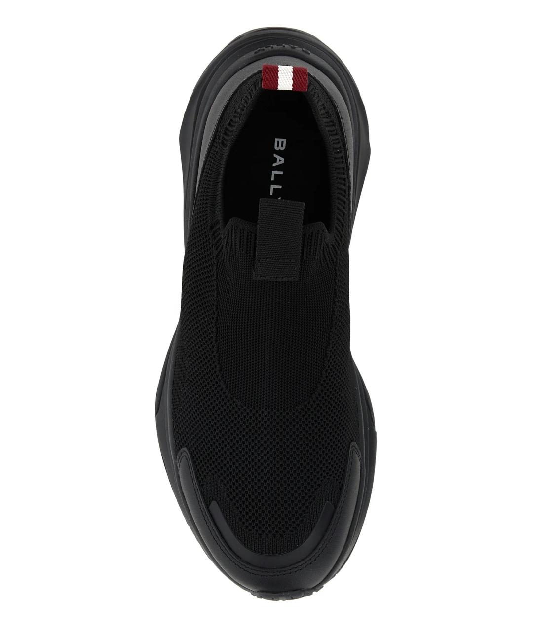 BALLY Черные текстильные низкие кроссовки / кеды, фото 3