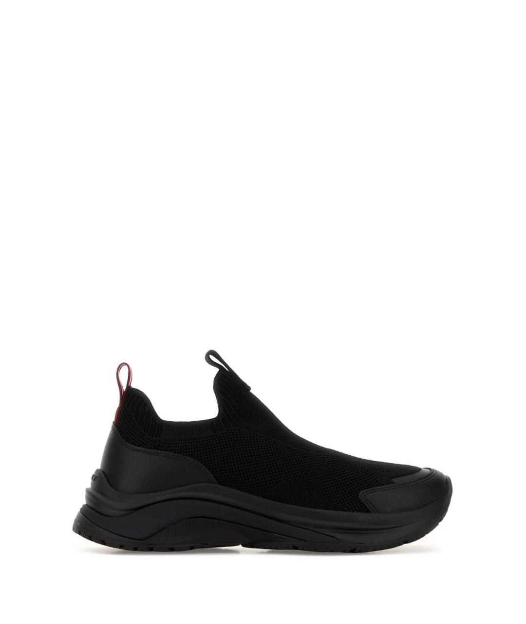 BALLY Черные текстильные низкие кроссовки / кеды, фото 1