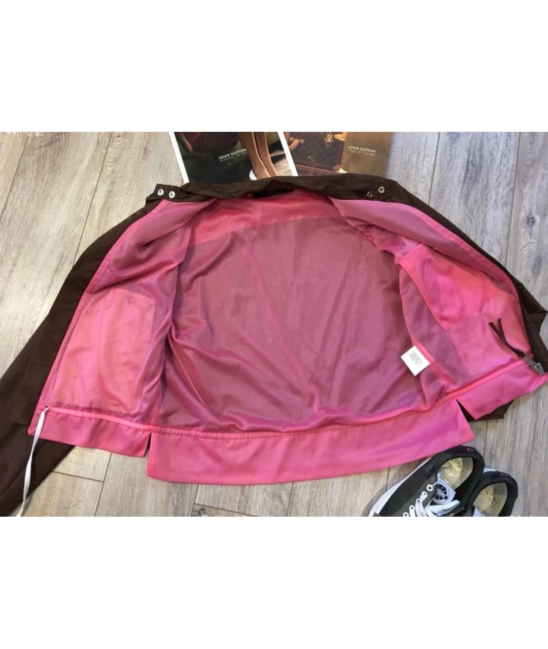 DSQUARED2 Коричневая полиэстеровая куртка, фото 8