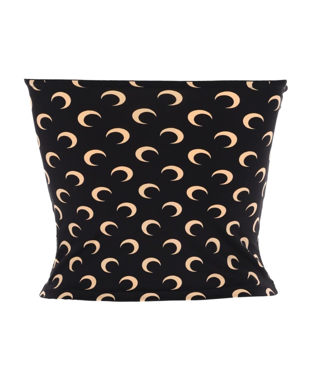 MARINE SERRE Черная полиамидовая майка, фото 2