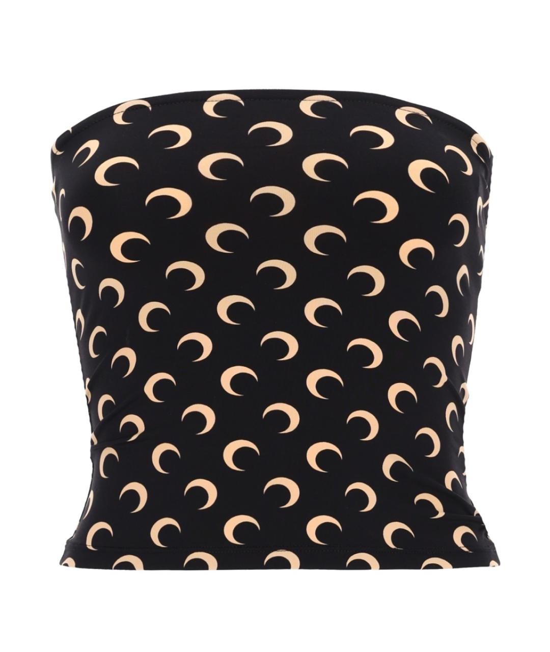 MARINE SERRE Черная полиамидовая майка, фото 1