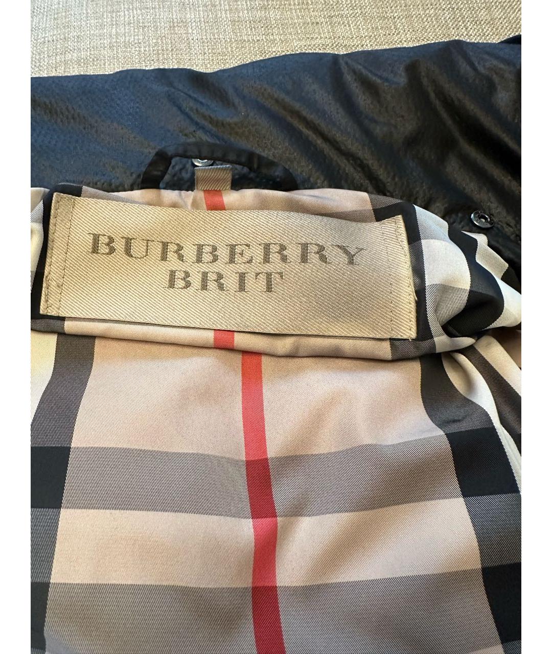 BURBERRY Черный пуховик, фото 3