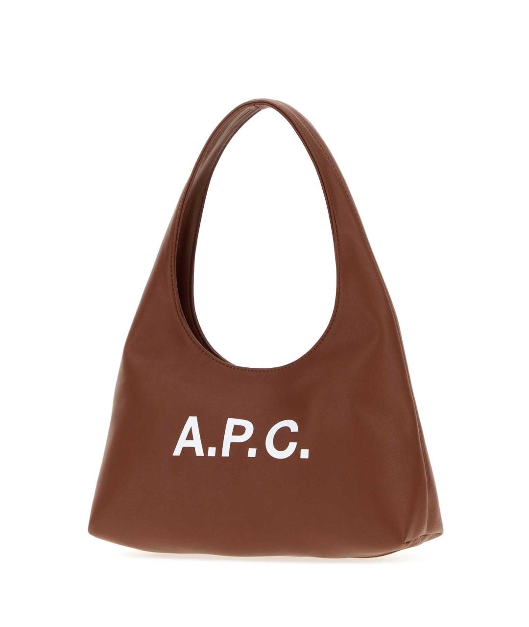 A.P.C. Коричневая сумка через плечо из искусственной кожи, фото 2
