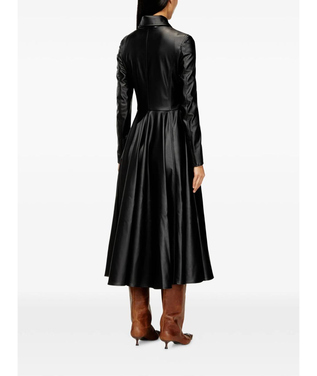 DIESEL Черное полиэстеровое платье, фото 4