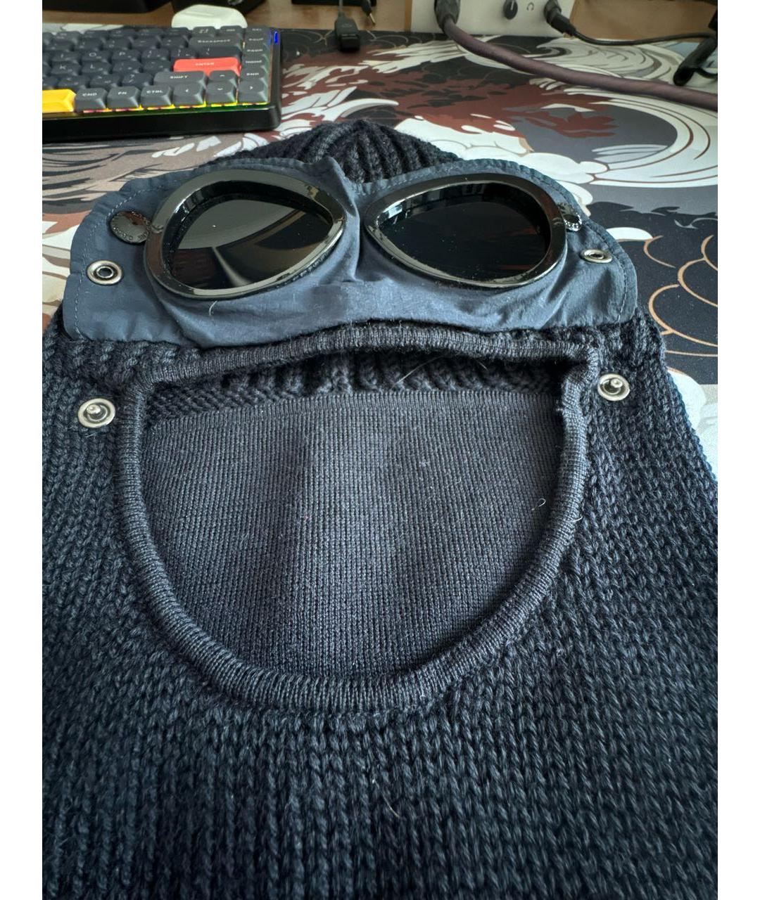 CP COMPANY Темно-синяя хлопковая шапка, фото 4