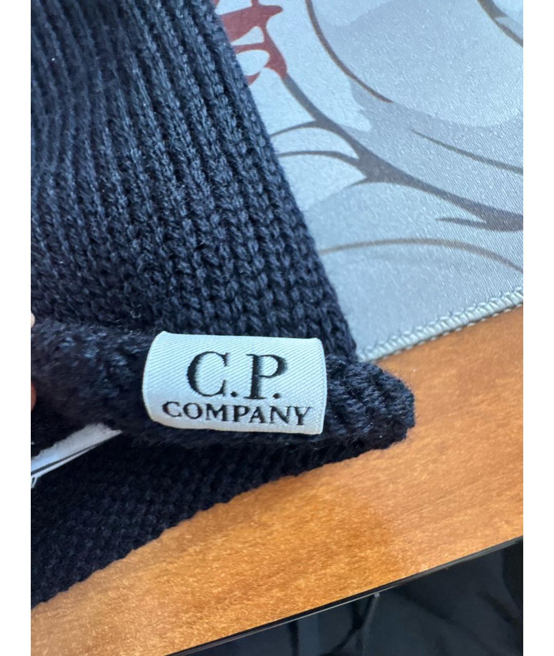 CP COMPANY Темно-синяя хлопковая шапка, фото 6