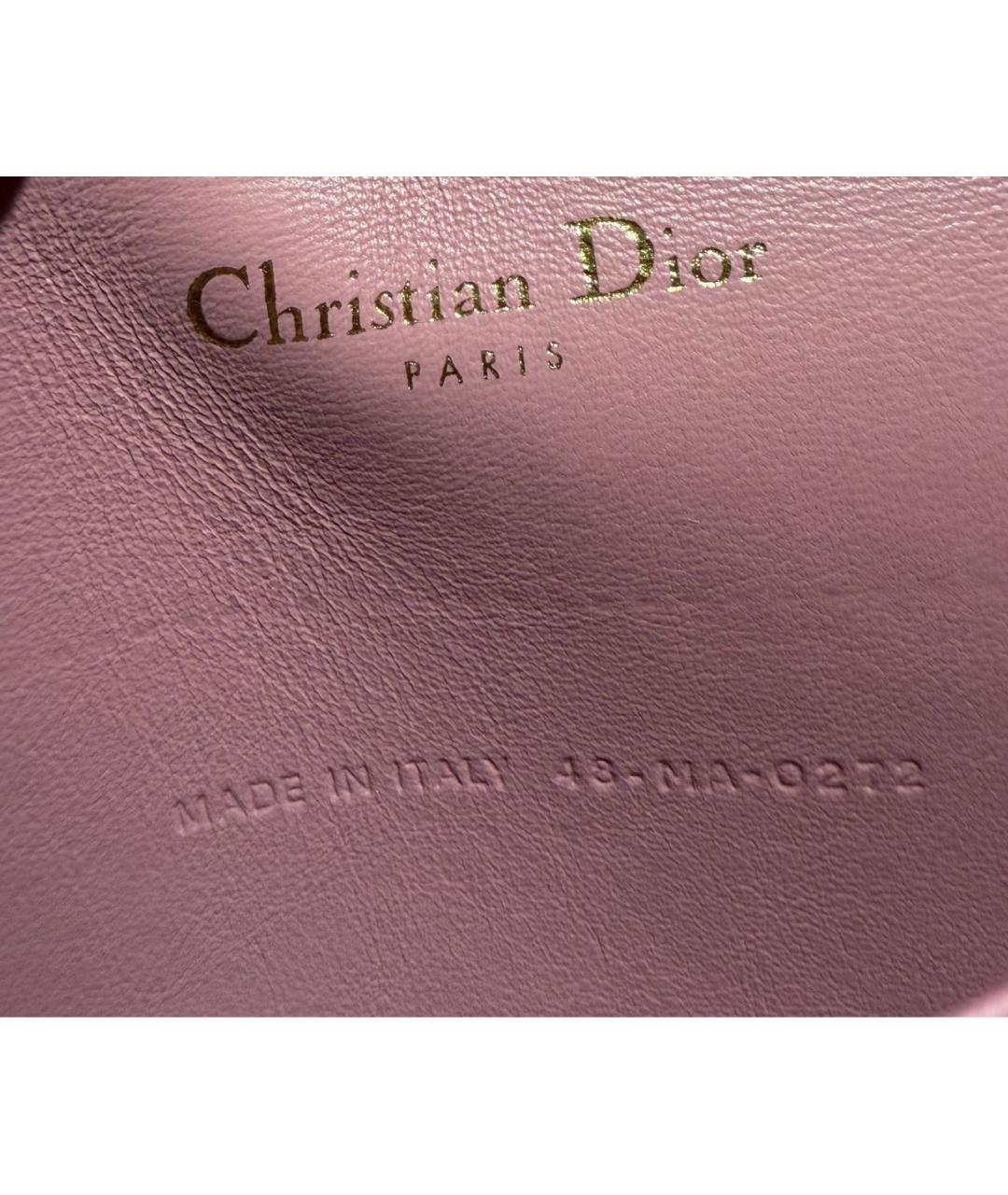 CHRISTIAN DIOR Розовая сумка через плечо из лакированной кожи, фото 5