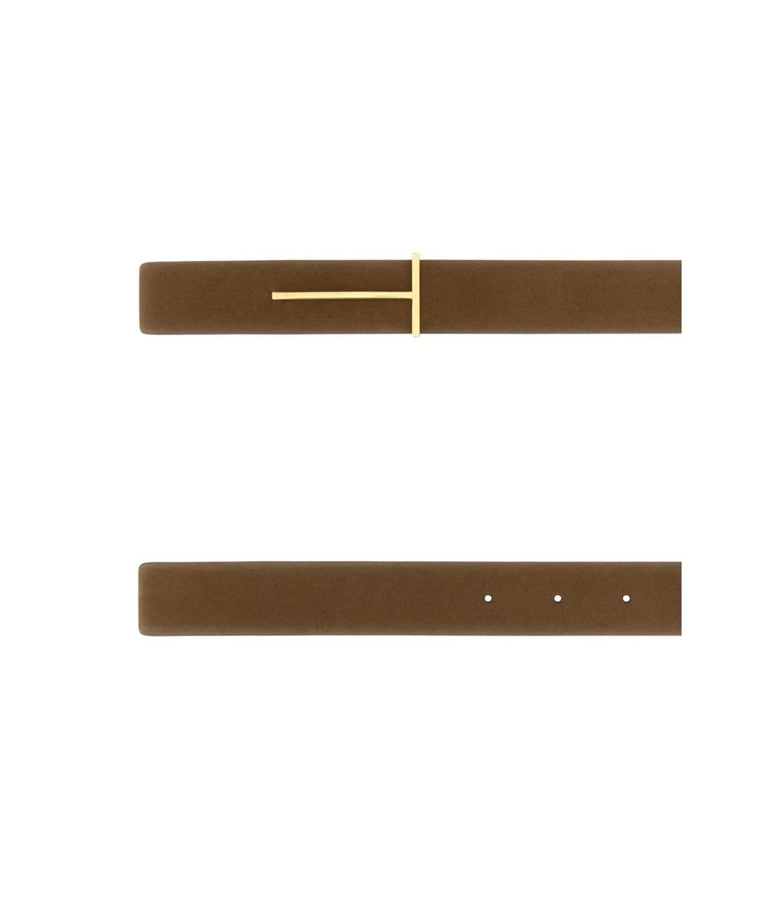 TOM FORD Коричневый замшевый ремень, фото 2