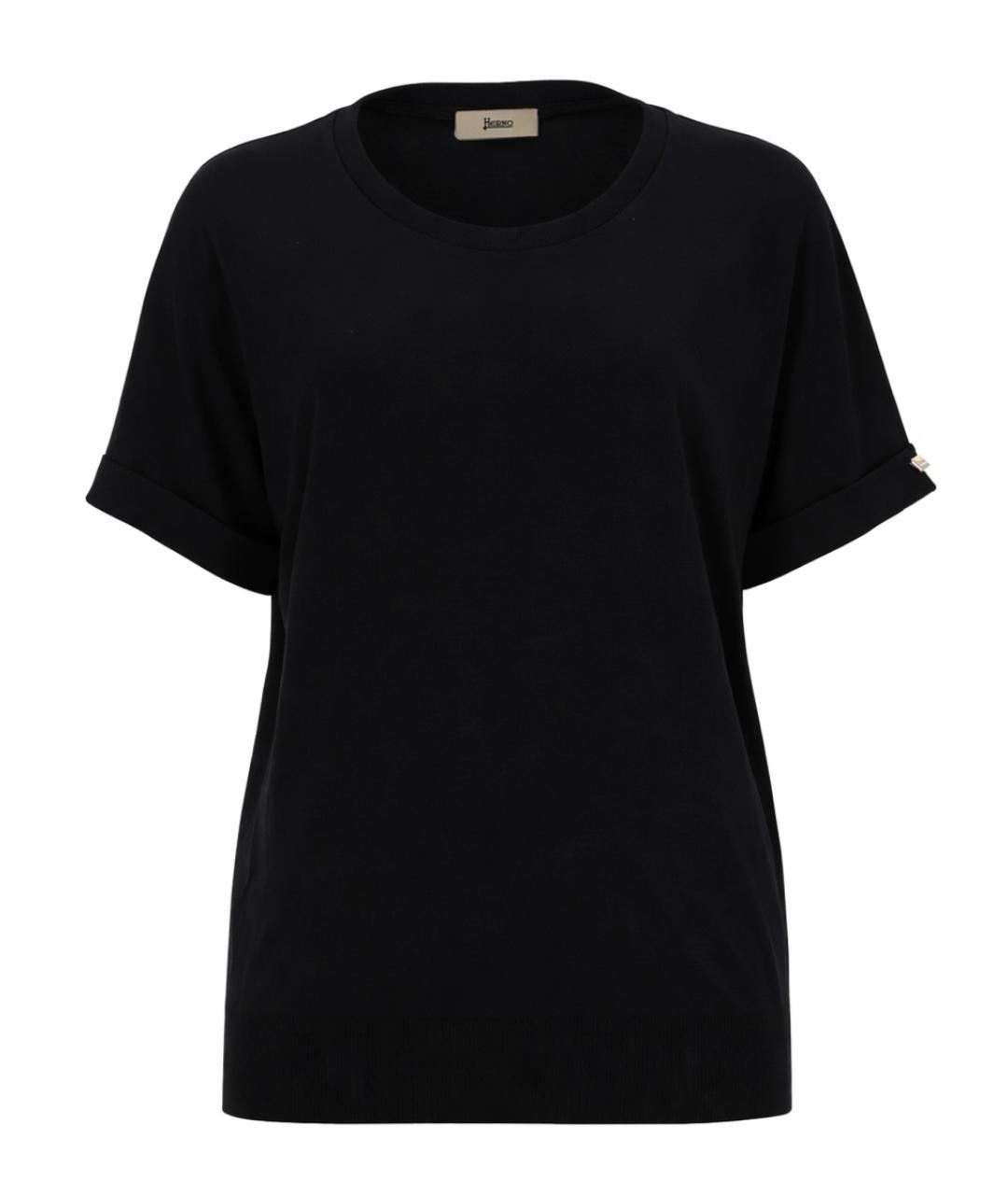 HERNO Черная футболка, фото 1