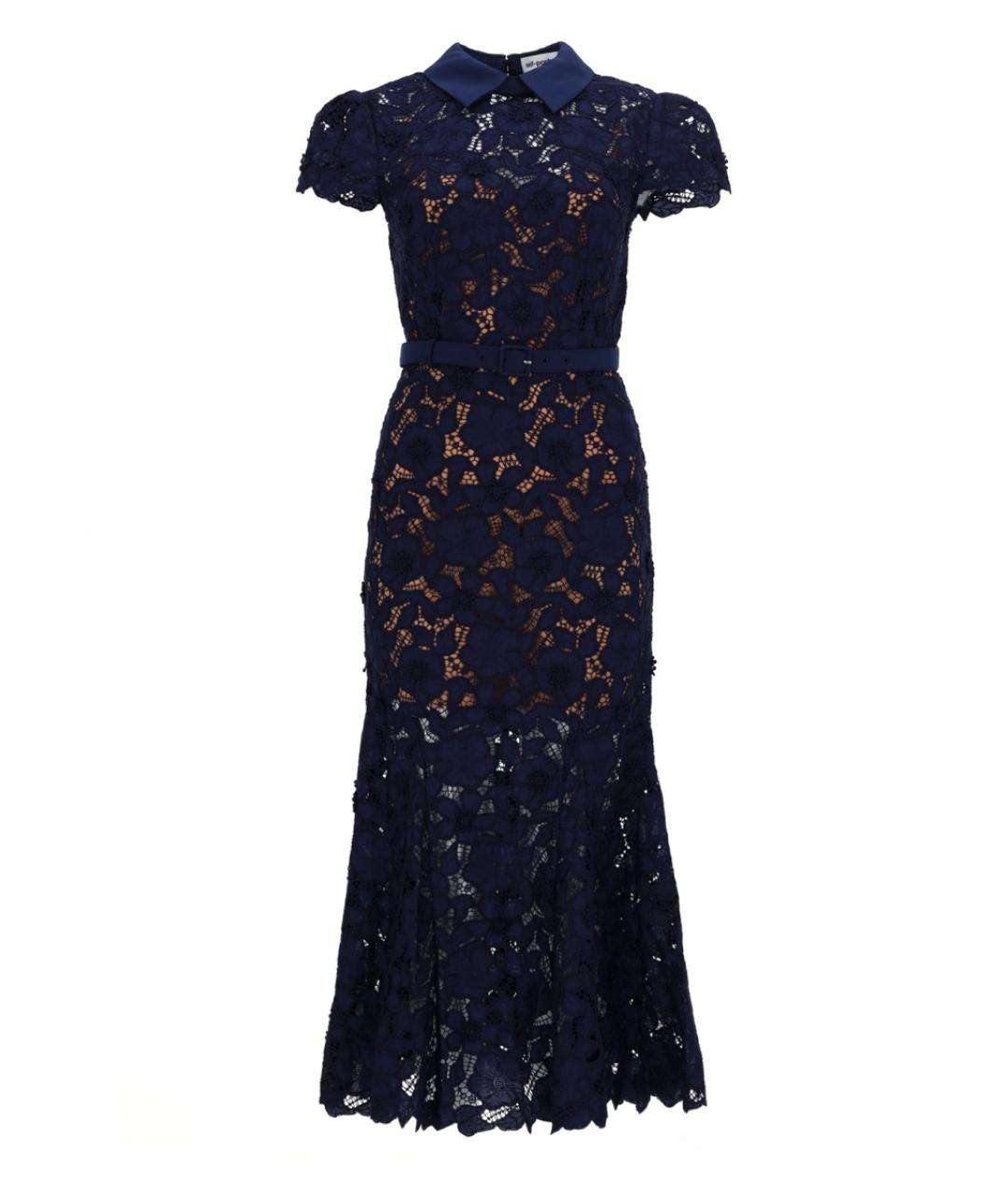 SELF-PORTRAIT Синее синтетическое вечернее платье, фото 1