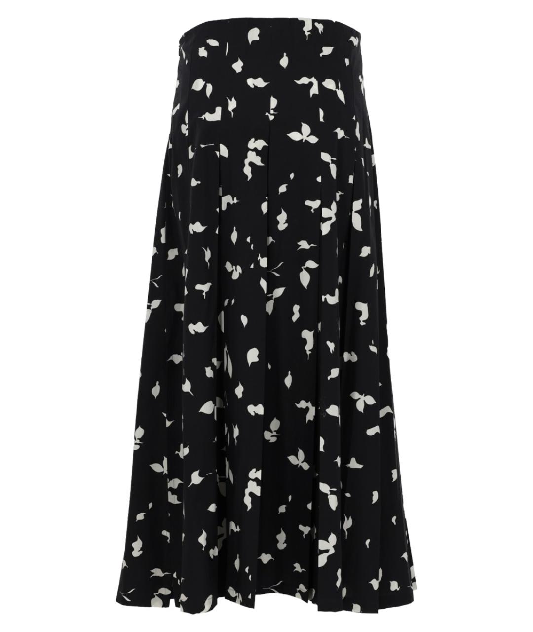 ALYSI Черная хлопковая юбка миди, фото 2