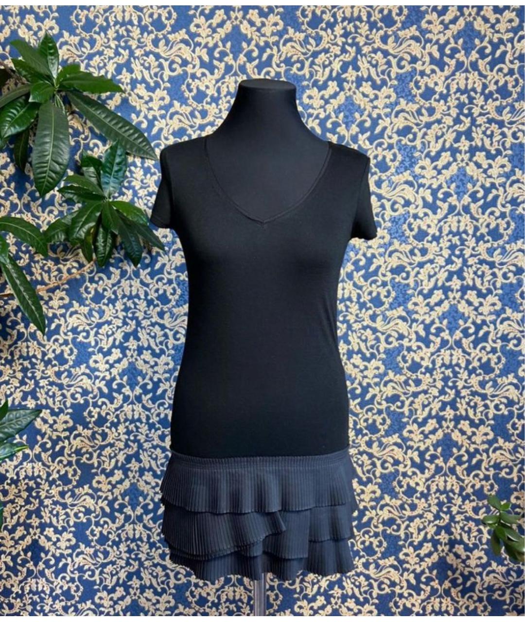 DSQUARED2 Черное хлопковое повседневное платье, фото 8