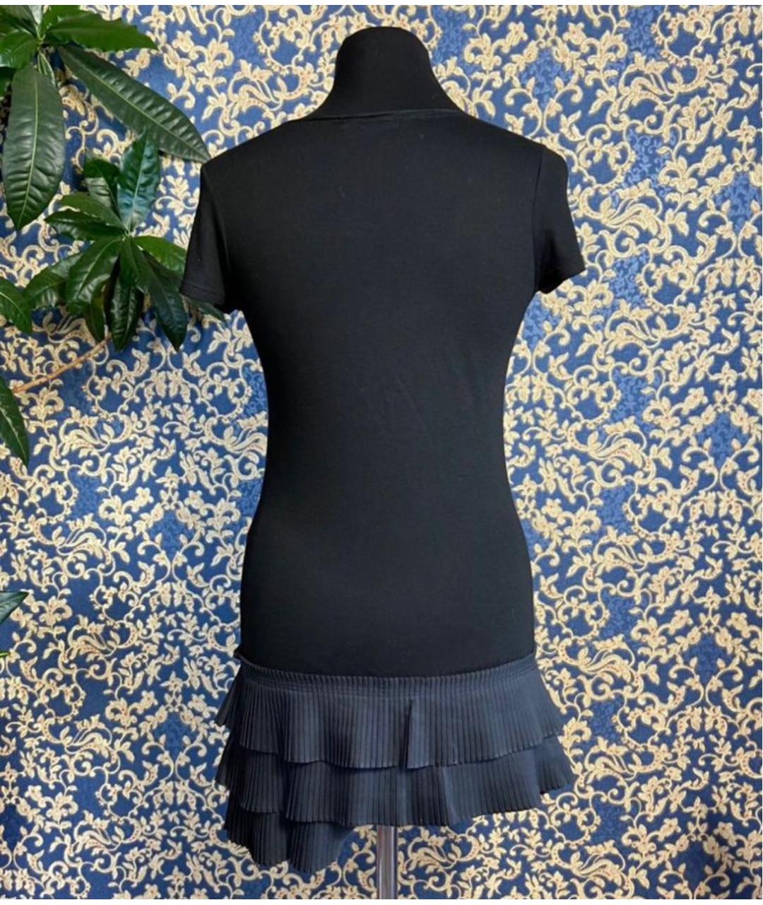 DSQUARED2 Черное хлопковое повседневное платье, фото 2