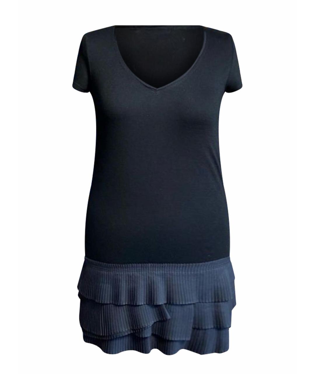 DSQUARED2 Черное хлопковое повседневное платье, фото 1