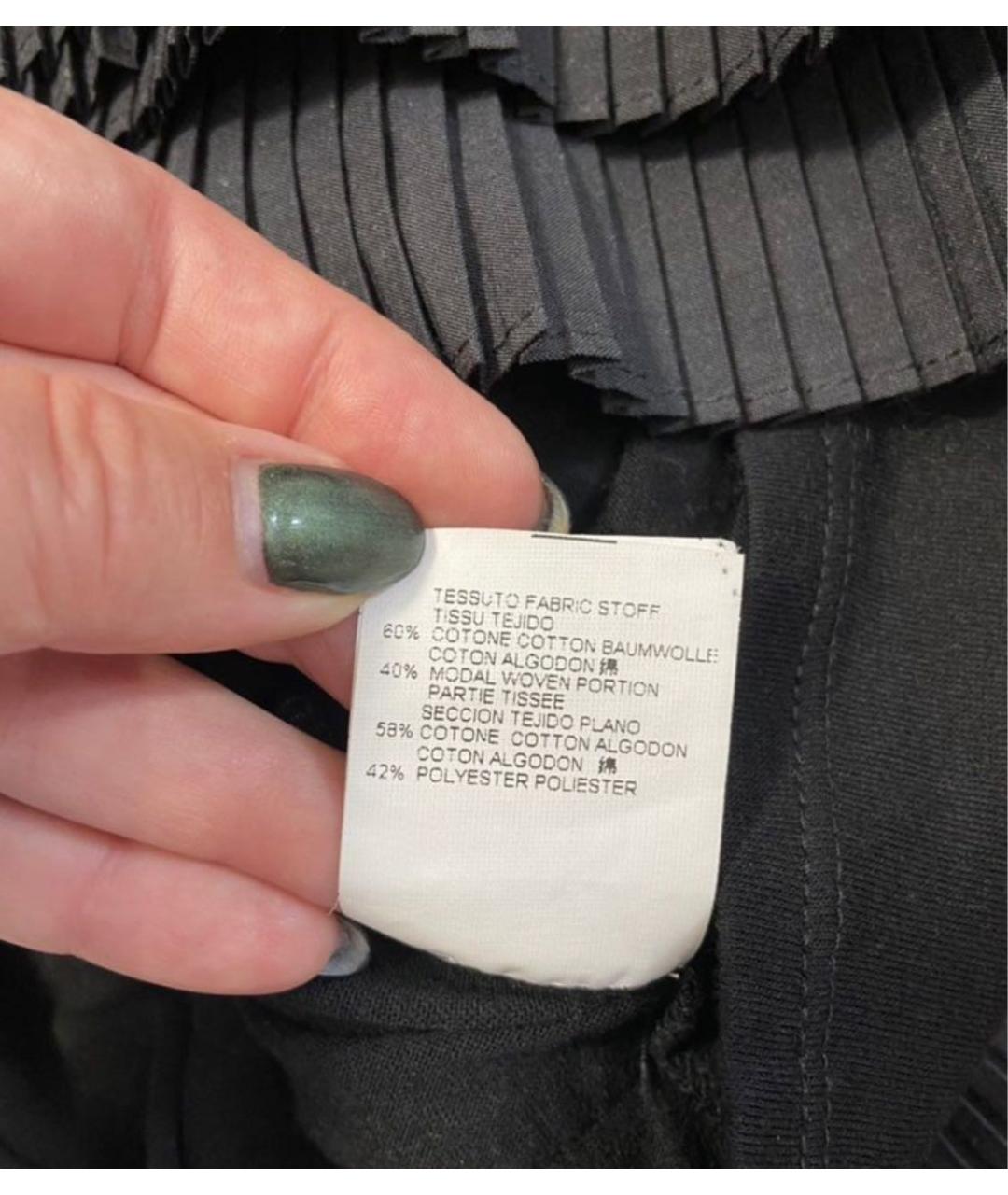 DSQUARED2 Черное хлопковое повседневное платье, фото 7