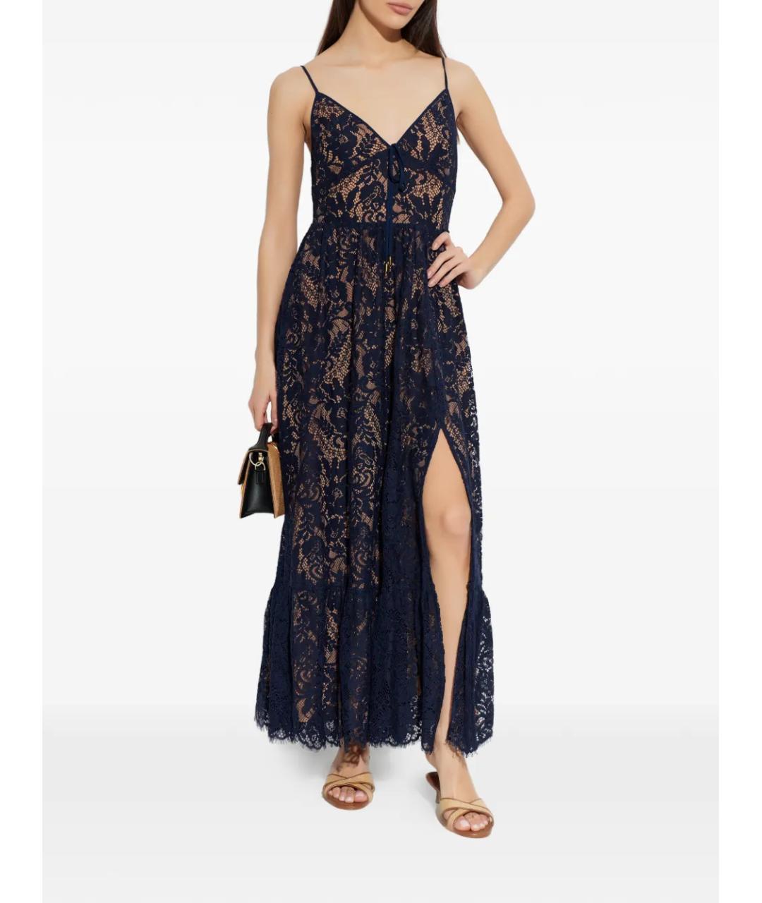 MICHAEL KORS Темно-синее полиамидовое вечернее платье, фото 3